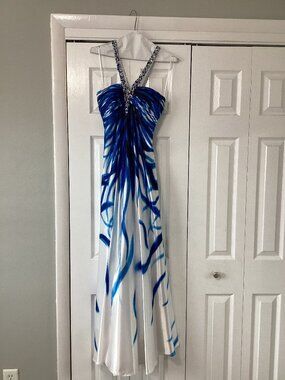 Y2K-era Cache Halter Neck Evening Gown